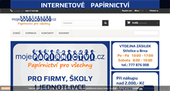 Desktop Screenshot of mojepapirnictvi.cz