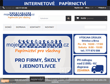 Tablet Screenshot of mojepapirnictvi.cz